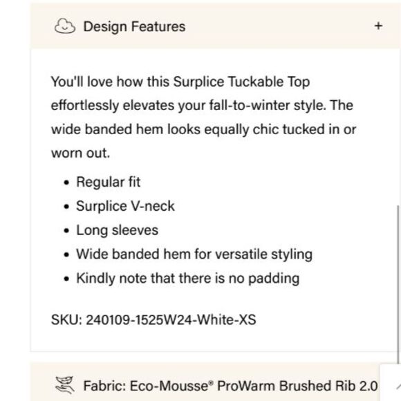 OGL EcoMousse ProWarm Surplice Wrap Look Long Sleeve Tuckable Top Size XL - Picture 2 of 11